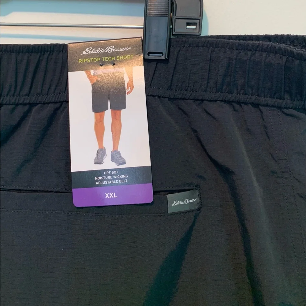 Eddie Bauer Ripstop Tech Black Shorts Men’s XXL